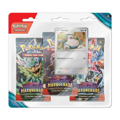 3-Pack - Twilight Mascerade: Snorlax - EN