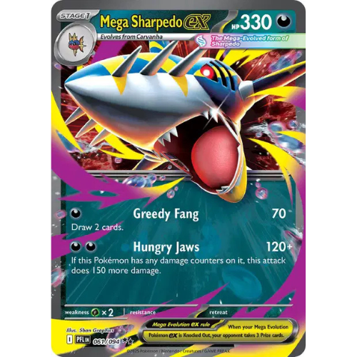 Mega Sharpedo ex - PFL 061 - EN