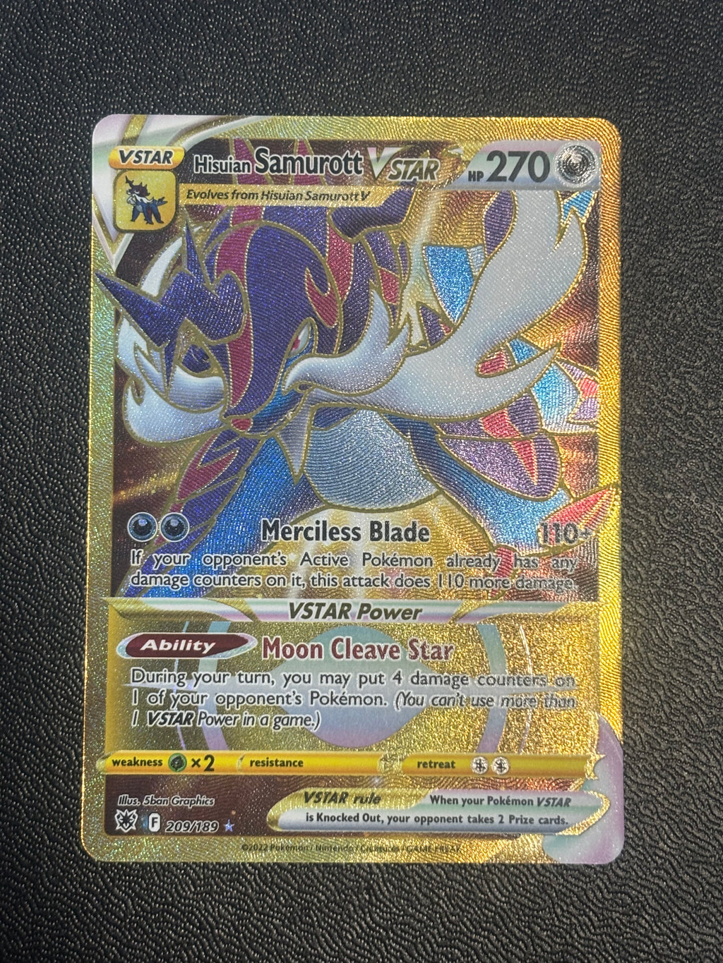 Hisuian Samurott Star - ASR 209 - EN