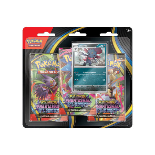3-pack - Phantasmal Flames: Weavile - EN
