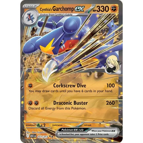 Cynthia's Garchomp ex - ASC 111 - EN