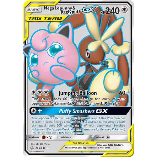 Mega Lopunny & Jigglypuff GX - CEC 225 - EN