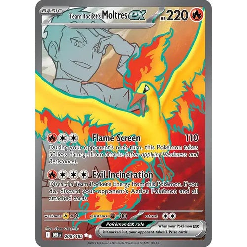 Team Rocket's Moltres ex - DRI 208 - EN
