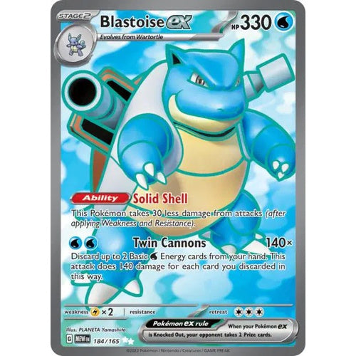 Blastoise ex - MEW 184 - EN