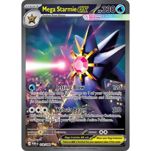 Mega Starmie ex - POR 118 - EN