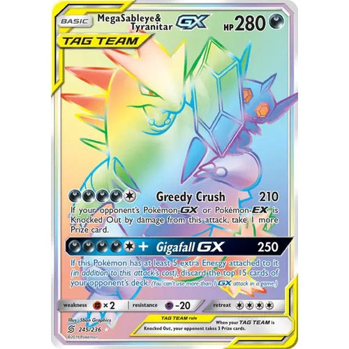 MegaSableye & Tyranitar GX - UNM 245 - EN