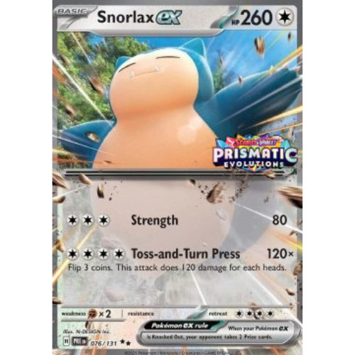 Snorlax ex - xPRE 076 - EN